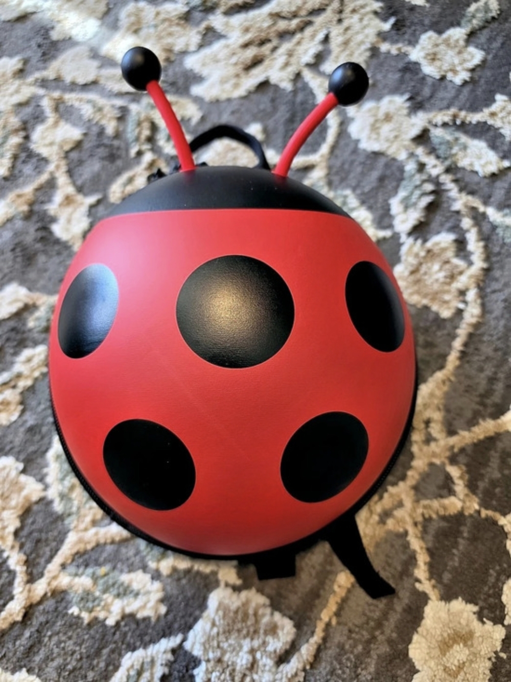 KiddieTotes Ladybug Mini Backpack Red Black